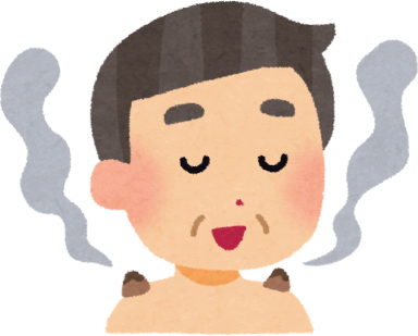 お灸をしている患者さんのイラスト